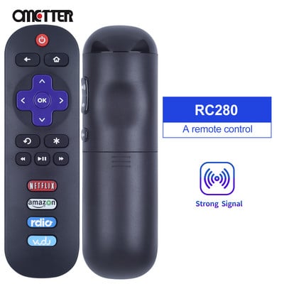 RC280 daljinski upravljač za TCL Roku Smart LED TV televizor za Netflix, Hulu, DirecTV Vudu ključ 55UP120 32S4610R 50FS3750 32FS3700