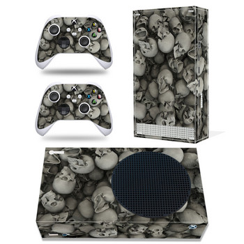 За Xbox Series S Skull PVC Skin Vinyl Sticker Decal Cover Console DualSense Controllers Прахоустойчив защитен стикер