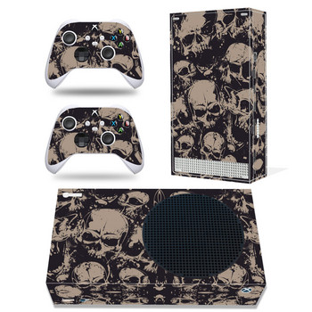 За Xbox Series S Skull PVC Skin Vinyl Sticker Decal Cover Console DualSense Controllers Прахоустойчив защитен стикер