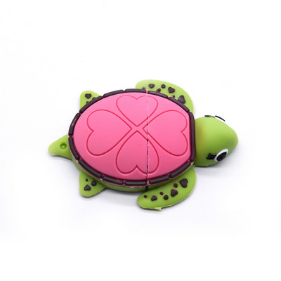 Mini Cartoon Tortoise USB zibatmiņas disks 2.0 Pendrives 8GB 16GB 32GB Animal Sea Turtle Memory Sticks disks fotografēšanas dāvanām