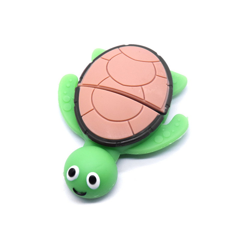 Mini Cartoon Tortoise USB zibatmiņas disks 2.0 Pendrives 8GB 16GB 32GB Animal Sea Turtle Memory Sticks disks fotografēšanas dāvanām