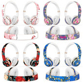 Autocolant pentru căști cu design floral pentru Beats Solo 2 solo 3 Autocolant pentru căști wireless pentru solo2 solo3 Autocolant de vinil