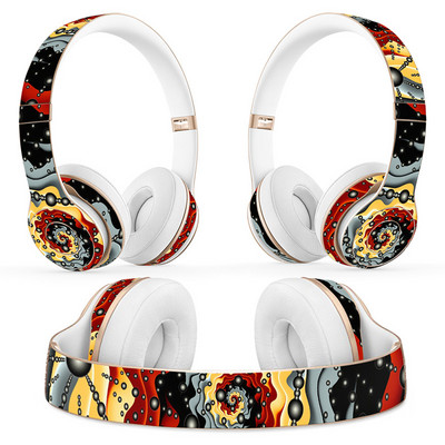 Autocolant pentru căști cu design floral pentru Beats Solo 2 solo 3 Autocolant pentru căști wireless pentru solo2 solo3 Autocolant de vinil