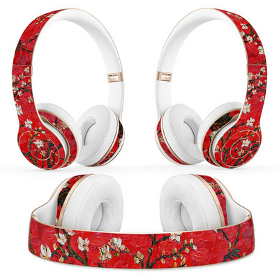Autocolant pentru căști cu design floral pentru Beats Solo 2 solo 3 Autocolant pentru căști wireless pentru solo2 solo3 Autocolant de vinil