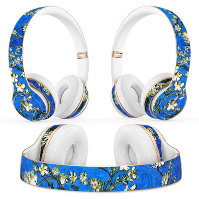 Autocolant pentru căști cu design floral pentru Beats Solo 2 solo 3 Autocolant pentru căști wireless pentru solo2 solo3 Autocolant de vinil