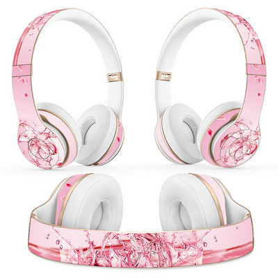 Autocolant pentru căști cu design floral pentru Beats Solo 2 solo 3 Autocolant pentru căști wireless pentru solo2 solo3 Autocolant de vinil