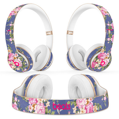 Autocolant pentru căști cu design floral pentru Beats Solo 2 solo 3 Autocolant pentru căști wireless pentru solo2 solo3 Autocolant de vinil