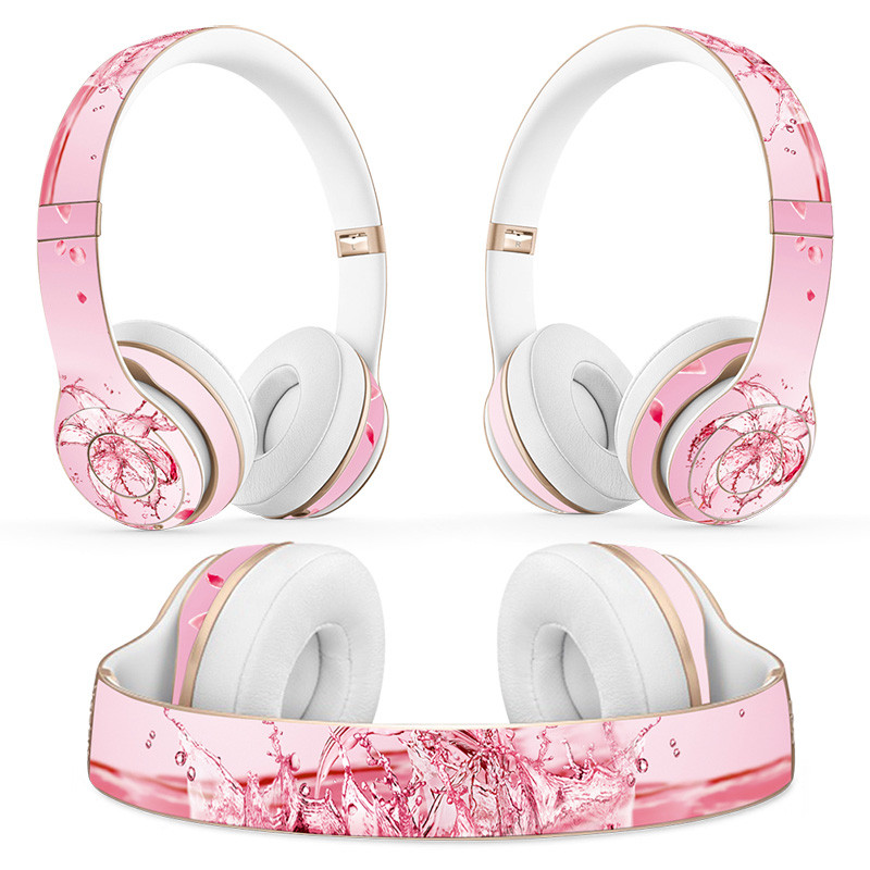 Autocolant pentru căști cu design floral pentru Beats Solo 2 solo 3 Autocolant pentru căști wireless pentru solo2 solo3 Autocolant de vinil