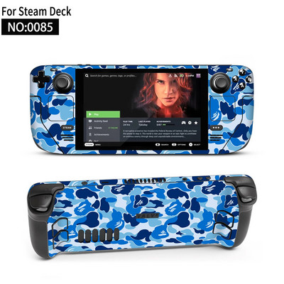 Autocolant piele de vinil pentru consolă Steam Deck Set complet Husă de ambalare cu decal de protecție pentru accesorii Steam Deck Autocolante premium