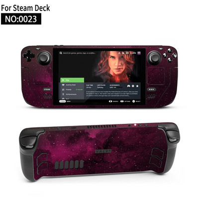 Autocolant piele de vinil pentru consolă Steam Deck Set complet Husă de ambalare cu decal de protecție pentru accesorii Steam Deck Autocolante premium