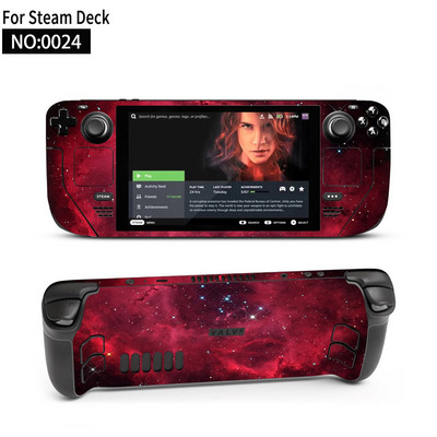 Autocolant piele de vinil pentru consolă Steam Deck Set complet Husă de ambalare cu decal de protecție pentru accesorii Steam Deck Autocolante premium