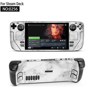 Autocolant piele de vinil pentru consolă Steam Deck Set complet Husă de ambalare cu decal de protecție pentru accesorii Steam Deck Autocolante premium