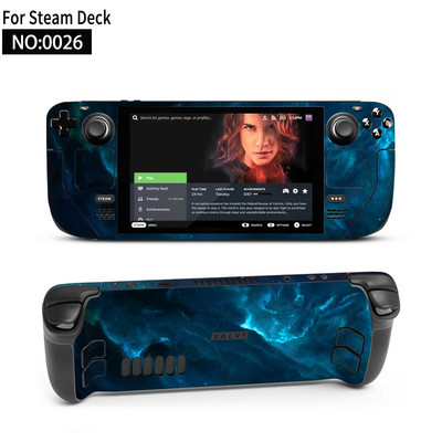 Autocolant piele de vinil pentru consolă Steam Deck Set complet Husă de ambalare cu decal de protecție pentru accesorii Steam Deck Autocolante premium