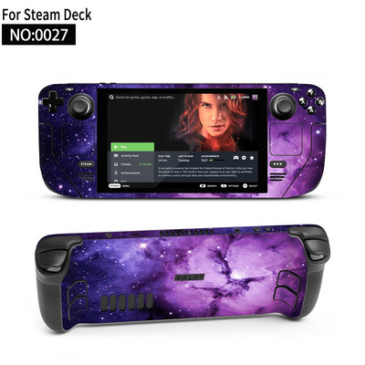 Autocolant piele de vinil pentru consolă Steam Deck Set complet Husă de ambalare cu decal de protecție pentru accesorii Steam Deck Autocolante premium