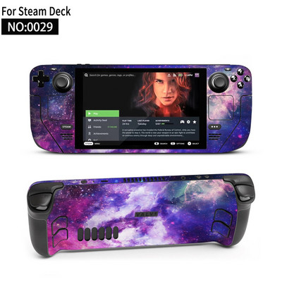 Autocolant piele de vinil pentru consolă Steam Deck Set complet Husă de ambalare cu decal de protecție pentru accesorii Steam Deck Autocolante premium