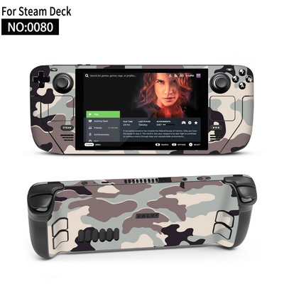Autocolant piele de vinil pentru consolă Steam Deck Set complet Husă de ambalare cu decal de protecție pentru accesorii Steam Deck Autocolante premium