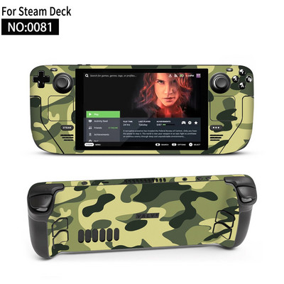 Autocolant piele de vinil pentru consolă Steam Deck Set complet Husă de ambalare cu decal de protecție pentru accesorii Steam Deck Autocolante premium