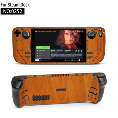 Autocolant piele de vinil pentru consolă Steam Deck Set complet Husă de ambalare cu decal de protecție pentru accesorii Steam Deck Autocolante premium