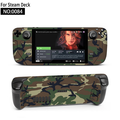 Autocolant piele de vinil pentru consolă Steam Deck Set complet Husă de ambalare cu decal de protecție pentru accesorii Steam Deck Autocolante premium
