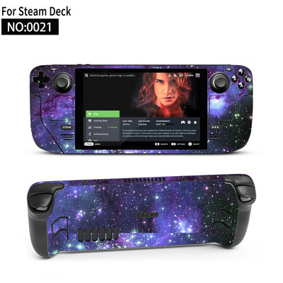 Autocolant piele de vinil pentru consolă Steam Deck Set complet Husă de ambalare cu decal de protecție pentru accesorii Steam Deck Autocolante premium