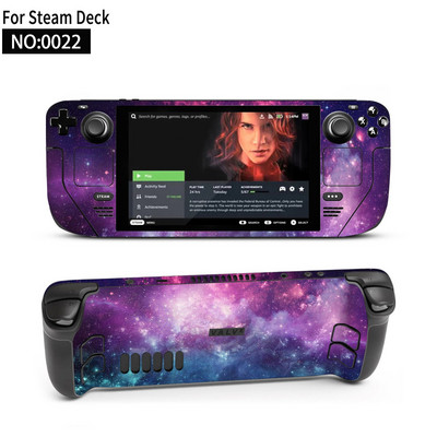 Autocolant piele de vinil pentru consolă Steam Deck Set complet Husă de ambalare cu decal de protecție pentru accesorii Steam Deck Autocolante premium