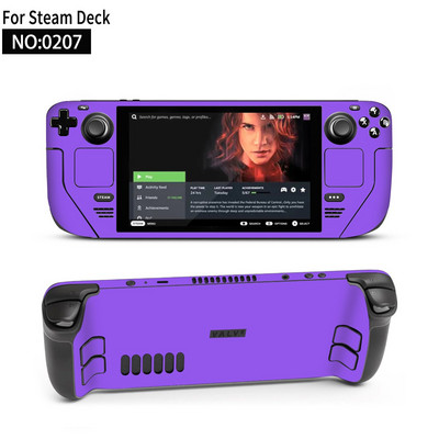 Autocolant piele de vinil pentru consolă Steam Deck Set complet Husă de ambalare cu decal de protecție pentru accesorii Steam Deck Autocolante premium