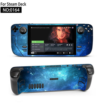 Autocolant piele de vinil pentru consolă Steam Deck Set complet Husă de ambalare cu decal de protecție pentru accesorii Steam Deck Autocolante premium