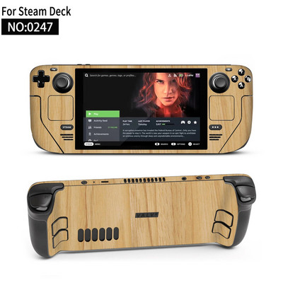 Autocolant piele de vinil pentru consolă Steam Deck Set complet Husă de ambalare cu decal de protecție pentru accesorii Steam Deck Autocolante premium