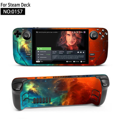 Autocolant piele de vinil pentru consolă Steam Deck Set complet Husă de ambalare cu decal de protecție pentru accesorii Steam Deck Autocolante premium