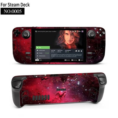 Autocolant piele de vinil pentru consolă Steam Deck Set complet Husă de ambalare cu decal de protecție pentru accesorii Steam Deck Autocolante premium