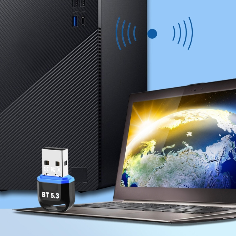 Adaptor compatibil Bluetooth Dongle wireless Receptor USB pentru computer desktop, laptop, mouse fără fir