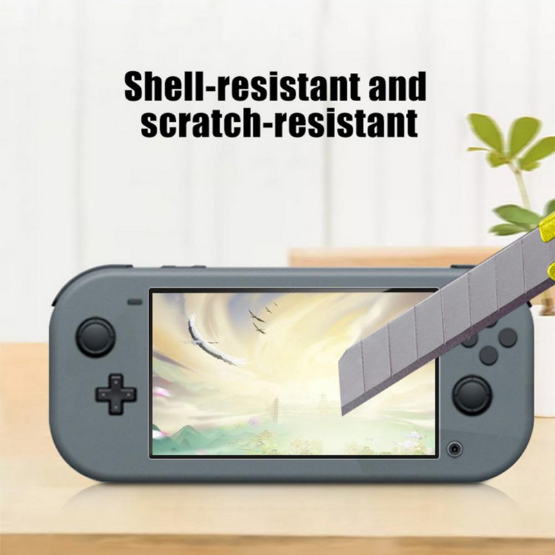 Mini skaidrus skaidrus 10D 9H grūdinto stiklo ekrano apsauginė plėvelė, skirta Nintendo Switch Lite