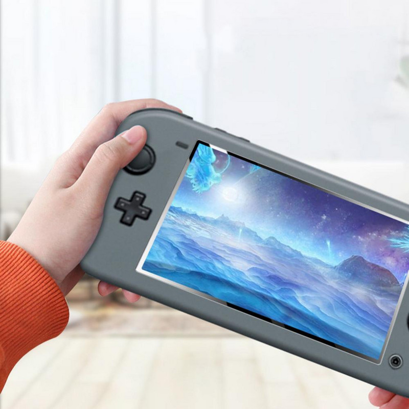 Mini skaidrus skaidrus 10D 9H grūdinto stiklo ekrano apsauginė plėvelė, skirta Nintendo Switch Lite