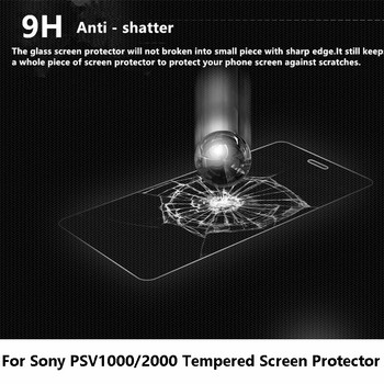 Για Sony PSV1000/2000 Tempered Screen Protector Κονσόλα παιχνιδιών PS Vita Αξεσουάρ κονσόλας παιχνιδιών με φιλμ HD Temperedglass