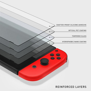 Προστατευτικό οθόνης Tempered Glass για θήκη Nintend Switch Lite Πλήρες κάλυμμα για Nintendo Switch Loed Nintendoswitch Lite Accessories