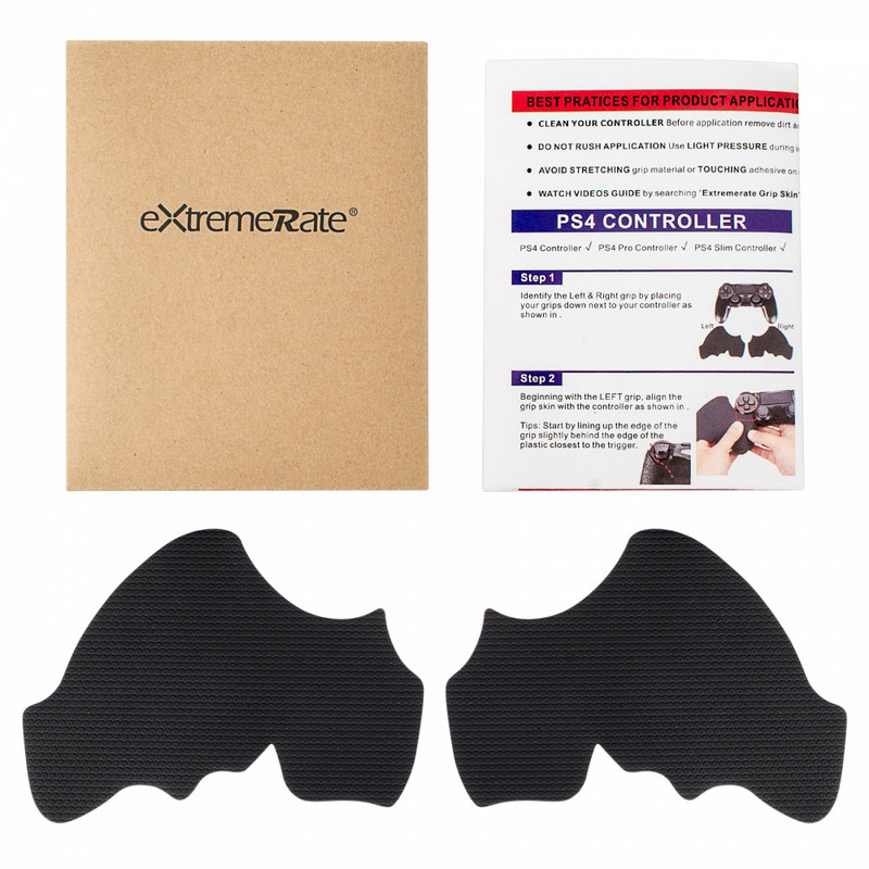 Protišmykové rukoväte eXtremeRate absorbujúce pot pre PS4, textúrované mäkké gumené rukoväte pre tenký ovládač PS4 Pro