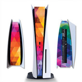 Viduriniai lipdukai PS5 disko skaitmeninio leidimo konsolės PS5 centrinės dalies apsauginė dekoravimo juosta lipdukas PS5 priedams