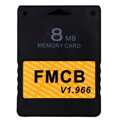 Card de memorie McBoot v1.966 gratuit pentru Sony PS2 FMCB Game Saver 8MB/16MB/32MB/64MB