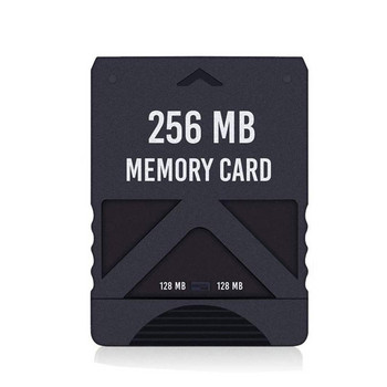 Черен 256MB 128MB Memory Card Game Save Saver Data Stick Module за Sony PS2 PS за Playstation 2