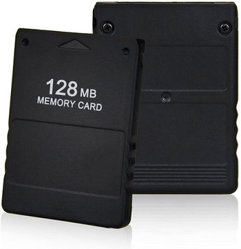 Μαύρη μονάδα παιχνιδιών με κάρτα μνήμης 256MB 128MB Save Saver Data Stick για Sony PS2 PS για Playstation 2