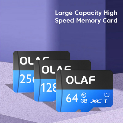 OLAF 100% Γνήσια κάρτα Micro TF SD 512 GB 256 GB 128 GB 64 GB Κάρτα μνήμης Flash Class 10 Υποστήριξη κινητών τηλεφώνων UAV κ.λπ.