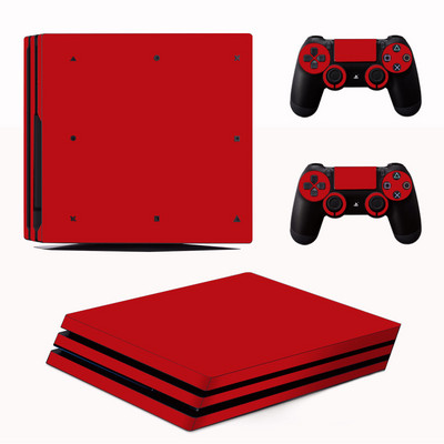 DATA FROG de culoare uni Decal capac de piele pentru consola Playstation 4 Pro Consola PS4 Pro Autocolante de piele Controller LED de protecție