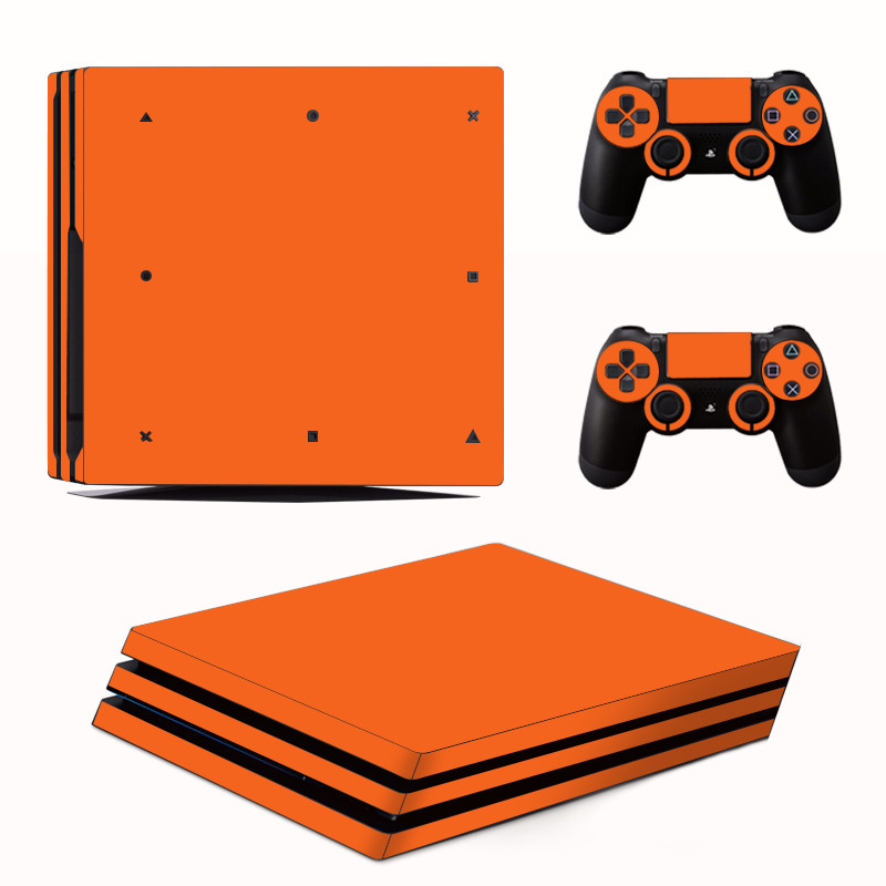DATA FROG de culoare uni Decal capac de piele pentru consola Playstation 4 Pro Consola PS4 Pro Autocolante de piele Controller LED de protecție