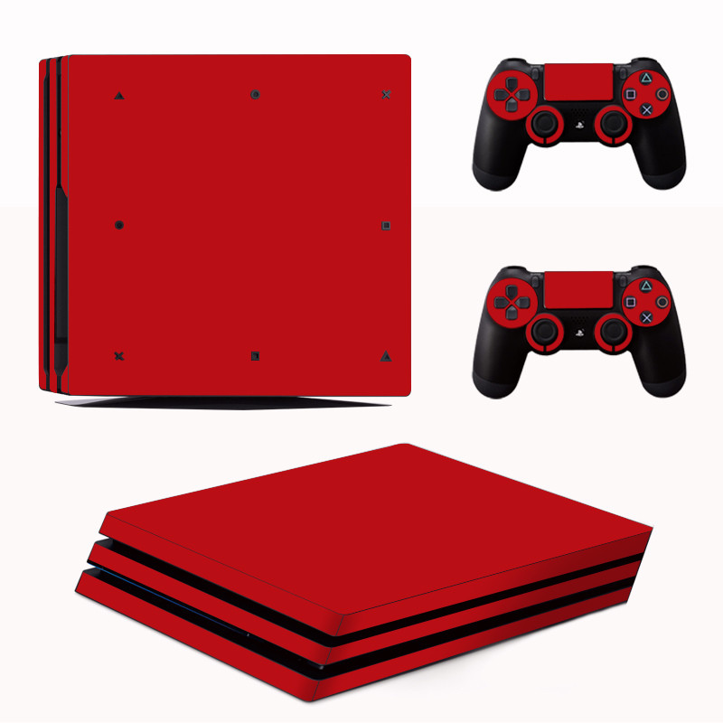 DATA FROG de culoare uni Decal capac de piele pentru consola Playstation 4 Pro Consola PS4 Pro Autocolante de piele Controller LED de protecție