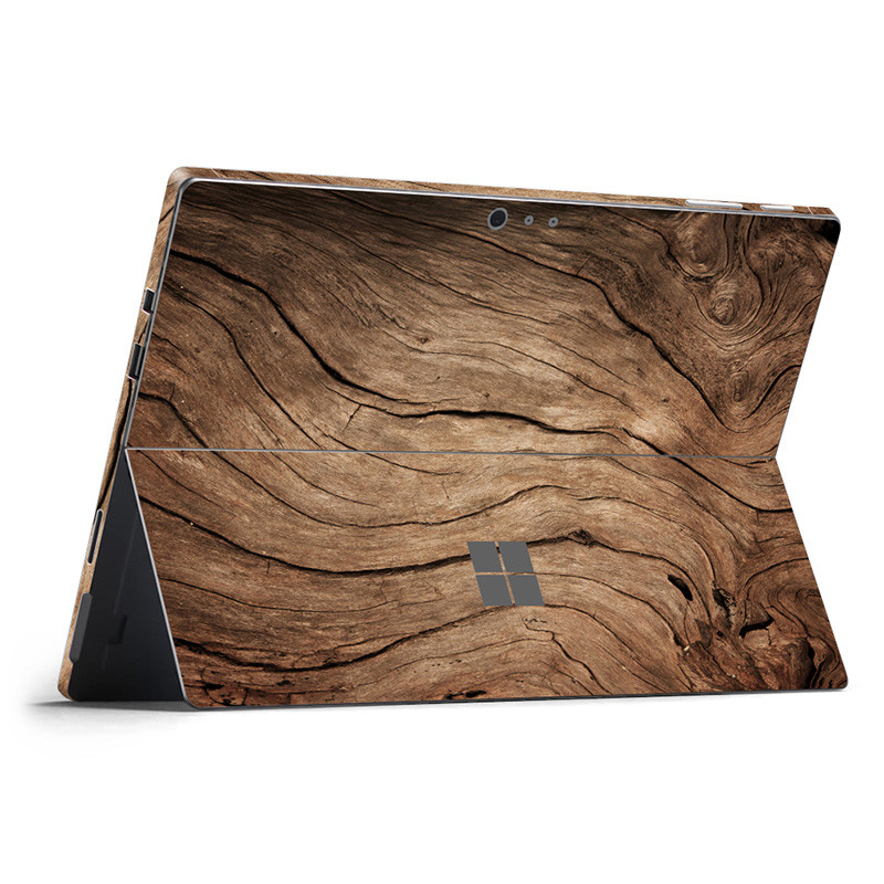Design din lemn și cer pentru autocolant de piele Micro Surface Pro6 pentru surface pro 6 pro 5 Spate Autocolant de vinil pentru notebook complet pentru tabletă