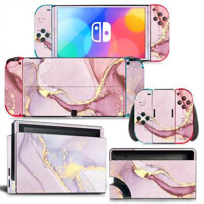 Drop dostava Prilagođena vinilna naljepnica Skin Cover Naljepnica konzole za Switch Oled konzolu Joy Con Grip Controller Dock Stalak