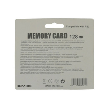 Κάρτα μνήμης υψηλής ποιότητας 8 MB 16 MB 32 MB 64 MB 128 MB για PS2 Αποθήκευση μονάδας δεδομένων Stick παιχνιδιού για PS 2