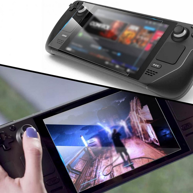 2 vnt Profesionalios patvarios konsolės ekrano apsauginės plėvelės Itin plonos, didelio kietumo žaidimų konsolės apsauginiai dangteliai, atsparūs aliejui