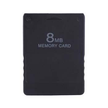 Μαύρο 128MB 64MB 32MB 16MB 8MB Παιχνίδι με κάρτα μνήμης Μονάδα αποθήκευσης δεδομένων ForSonyPS2 PS ForPlaystation 2 Εκτεταμένο αξεσουάρ παιχνιδιού καρτών