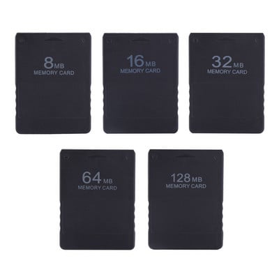 Черен 128MB 64MB 32MB 16MB 8MB Memory Card Game Save Data Module ForSonyPS2 PS ForPlaystation 2 Extended Card Game Accessory